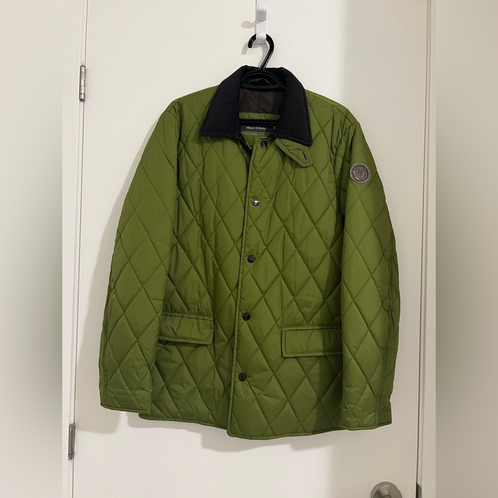 Men's Quilted Puffer Jacket - Forest Green